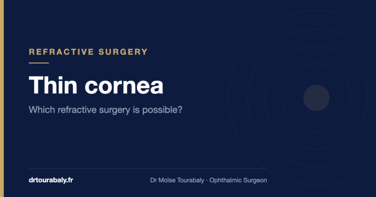 Thin cornea: which refractive surgery is possible? — Dr Moïse Tourabaly, ophthalmic surgeon