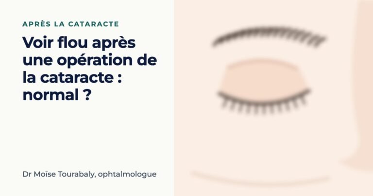 Illustration : Voir flou après une opération de la cataracte : normal ?