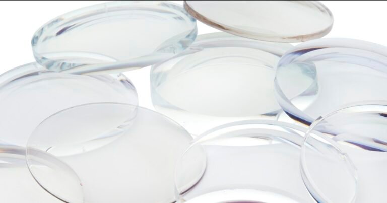 Stacked clear optical lenses